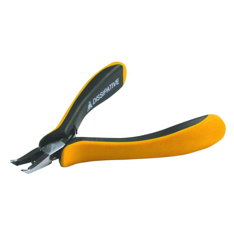 ESD-Safe Semi-Flush Cutter with Ergonomic Grips, 4.53"